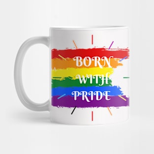 LGBT gift, Born with pride Mug